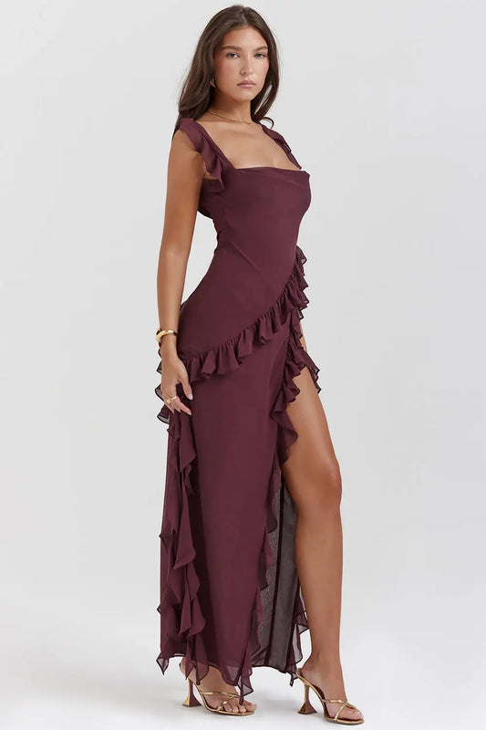 Vestido Bordeaux